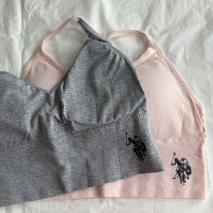 Women's Pink and Gray Sports Bra
